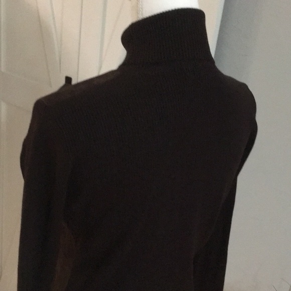 La Cite’ Suede Mock Neck Top/Sweater. Large - Picture 6 of 9